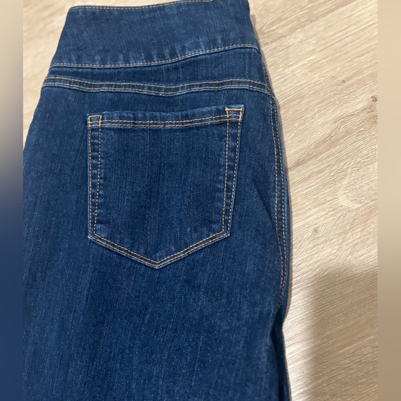 1822 Denim Sofi Vintage Extended Waist Tab Button Wide Leg Jean - Picture 10 of 10